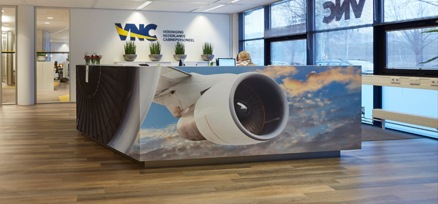 Vereniging Nederlands Cabinepersoneel - Herinrichting kantoor